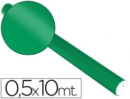 Rollo papel metalizado Sadipal verde 0,5x10m.